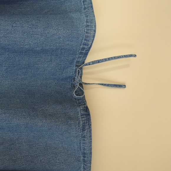 CJ Banks Embroidered Long Sleeve Denim Over Shirt 1X Blue - Picture 6 of 14